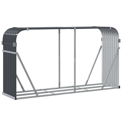 Log Holder Anthracite 180x45x100 cm Galvanised Steel