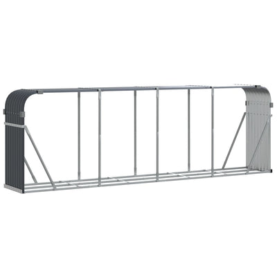 Log Holder Anthracite 300x45x100 cm Galvanised Steel