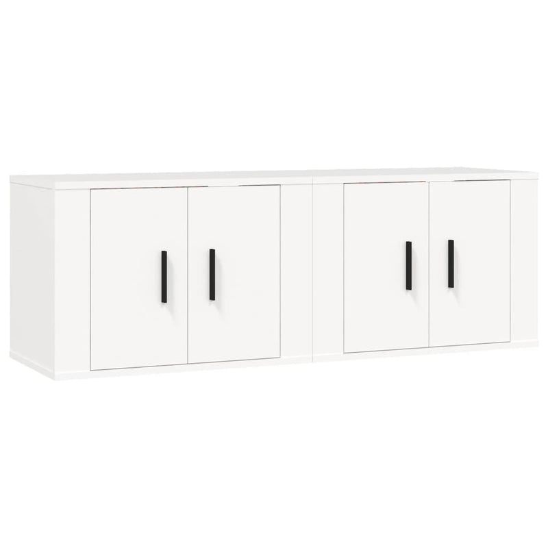 Wall-mounted TV Cabinets 2 pcs White 57x34.5x40 cm