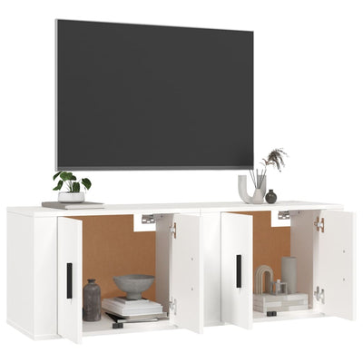 Wall-mounted TV Cabinets 2 pcs White 57x34.5x40 cm