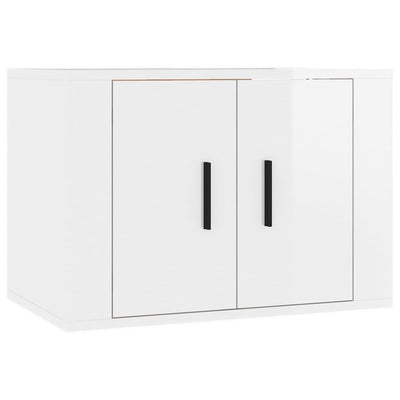 Wall-mounted TV Cabinets 2 pcs High Gloss White 57x34.5x40 cm