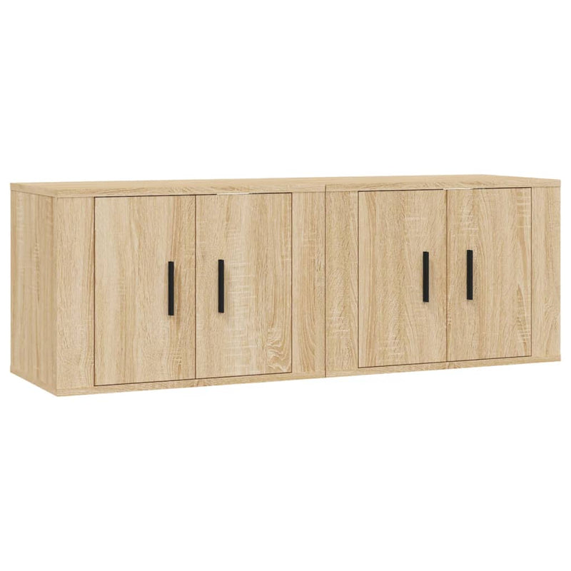 Wall-mounted TV Cabinets 2 pcs Sonoma Oak 57x34.5x40 cm