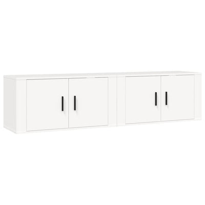 Wall-mounted TV Cabinets 2 pcs White 80x34.5x40 cm