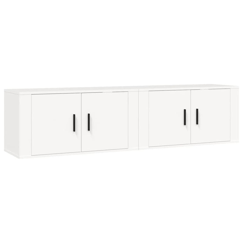 Wall-mounted TV Cabinets 2 pcs White 80x34.5x40 cm