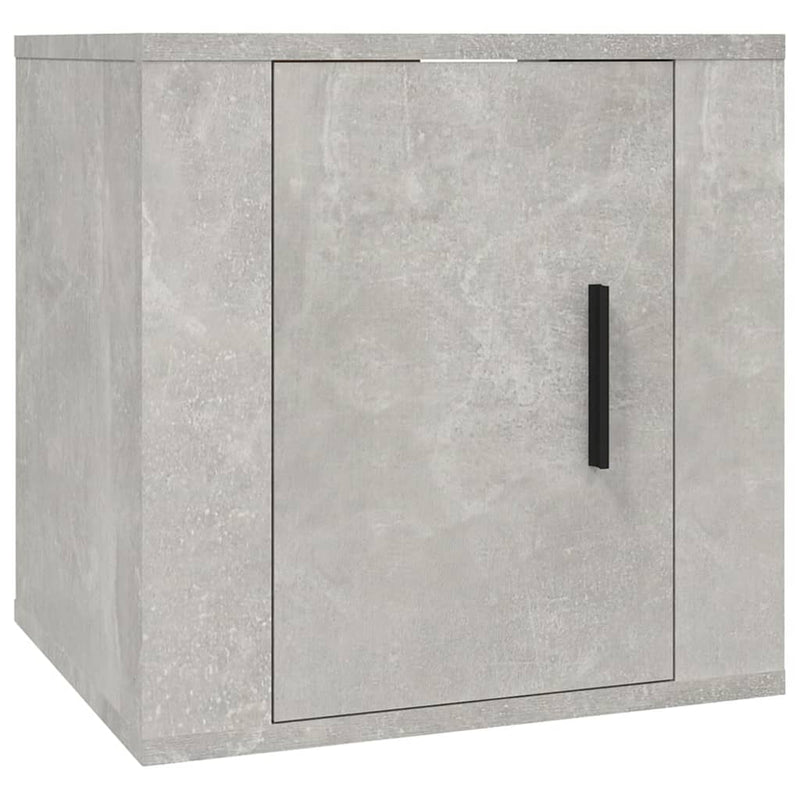 3 Piece TV Cabinet Set Concrete Grey Engineered Wood