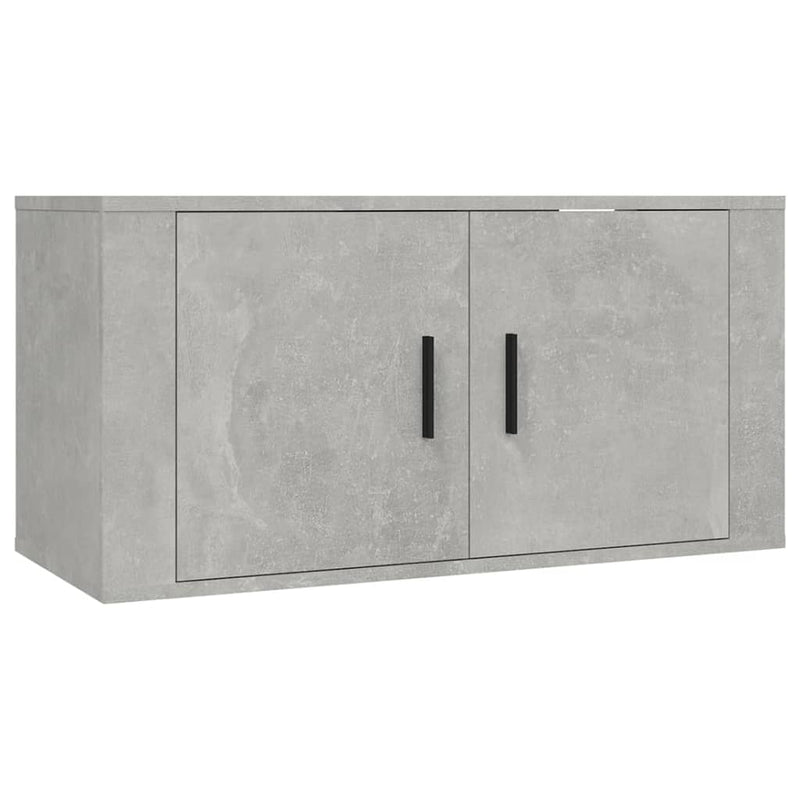 2 Piece TV Cabinet Set Concrete Grey Engineered Wood