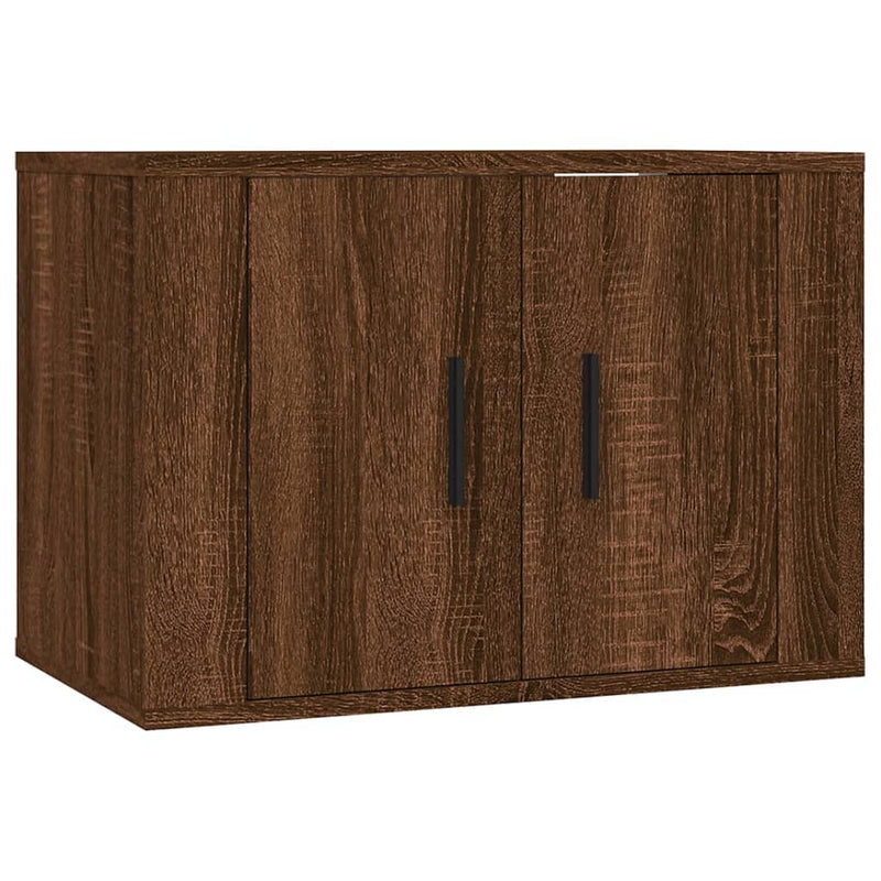 4 Piece TV Cabinet Set Brown Oak Engineered Wood