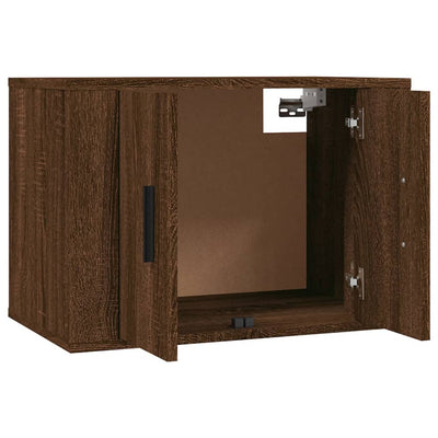 4 Piece TV Cabinet Set Brown Oak Engineered Wood