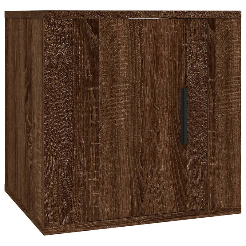 4 Piece TV Cabinet Set Brown Oak Engineered Wood