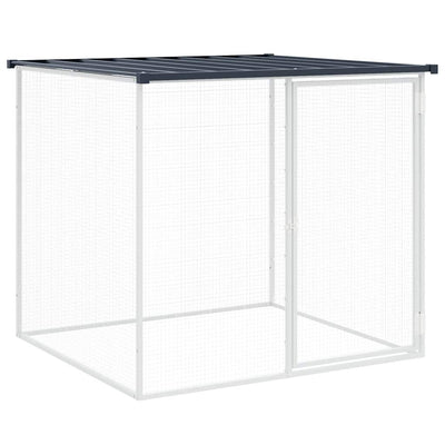 Chicken Cage with Roof Anthracite 103x98x90 cm Galvanised Steel