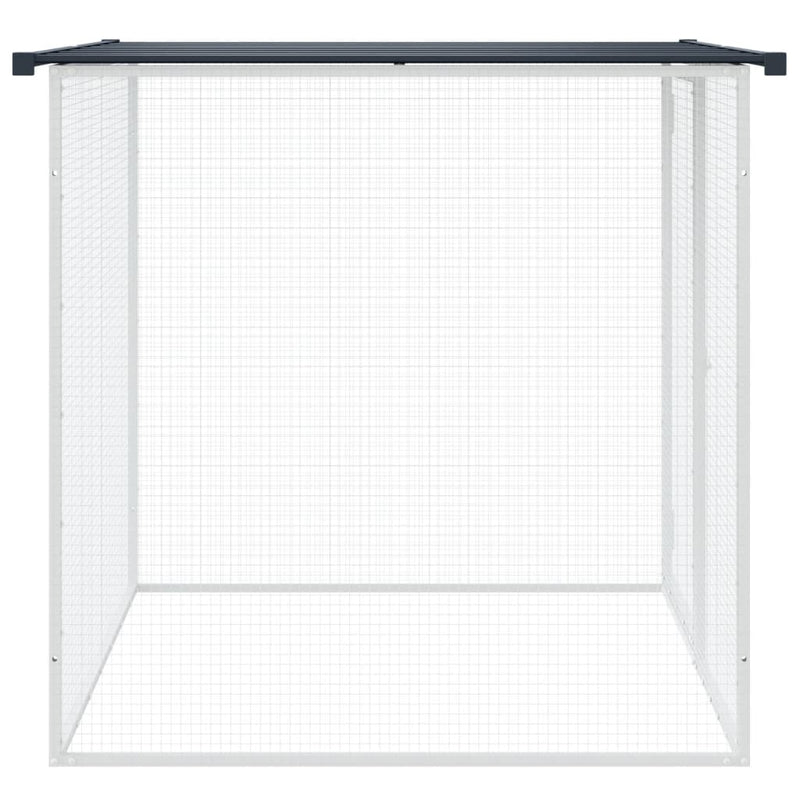 Chicken Cage with Roof Anthracite 103x98x90 cm Galvanised Steel