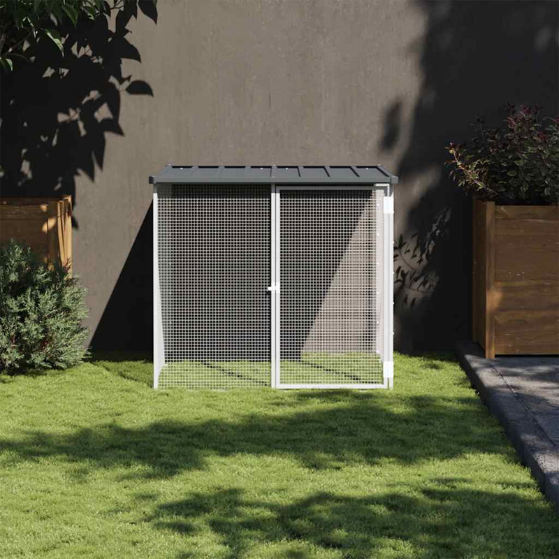 Chicken Cage with Roof Anthracite 103x98x90 cm Galvanised Steel