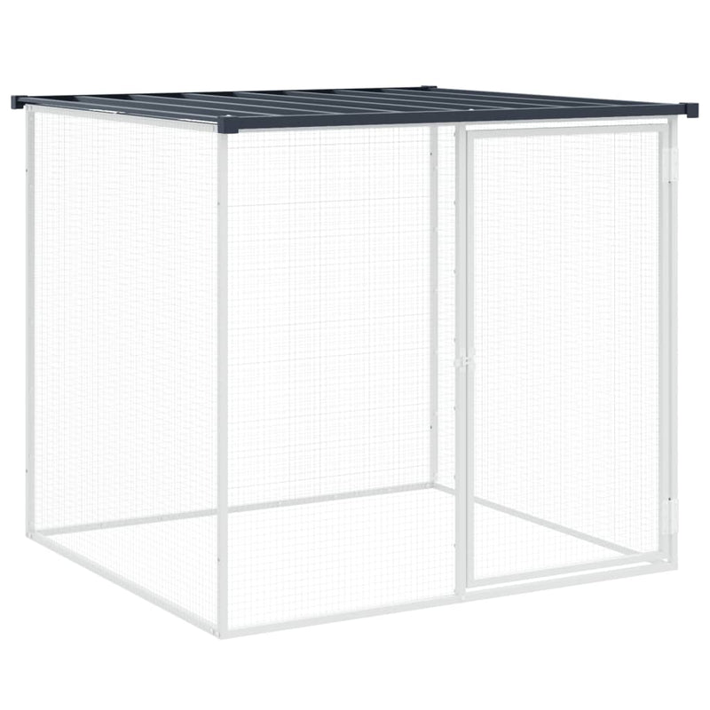 Chicken Cage with Roof Anthracite 803x98x90 cm Galvanised Steel