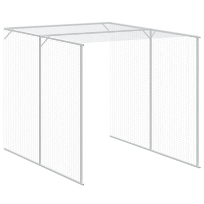 Chicken Cage with Run Anthracite 165x1067x181 cm Galvanised Steel