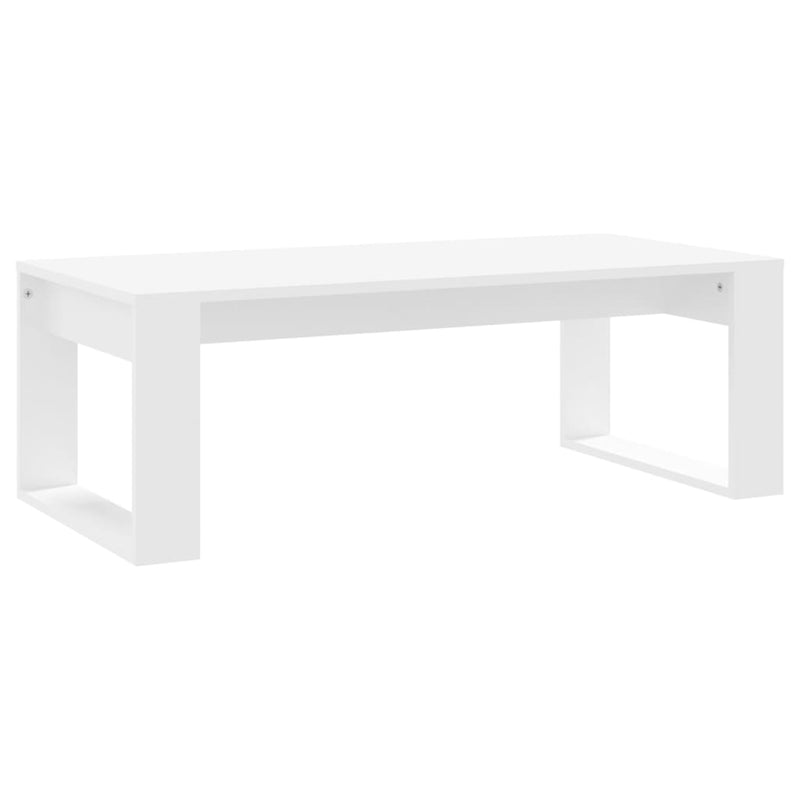 Coffee Table White 102x50x35 cm Engineered Wood