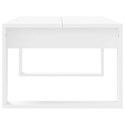 Coffee Table White 102x50x35 cm Engineered Wood