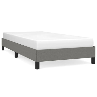 Bed Frame without Mattress Dark Grey King Single Fabric