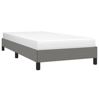 Bed Frame without Mattress Dark Grey King Single Fabric