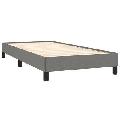 Bed Frame without Mattress Dark Grey King Single Fabric