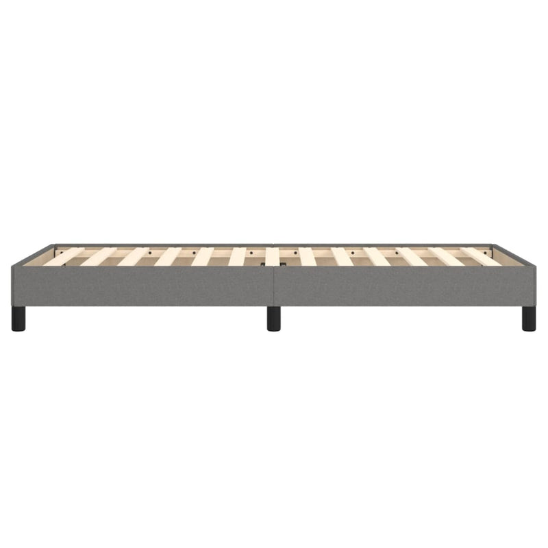 Bed Frame without Mattress Dark Grey King Single Fabric