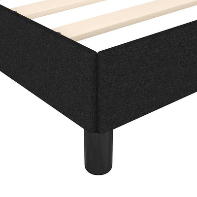 Bed Frame without Mattress Black King Single Fabric