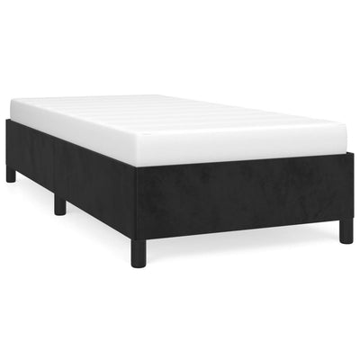 Bed Frame without Mattress Black King Single Size Velvet