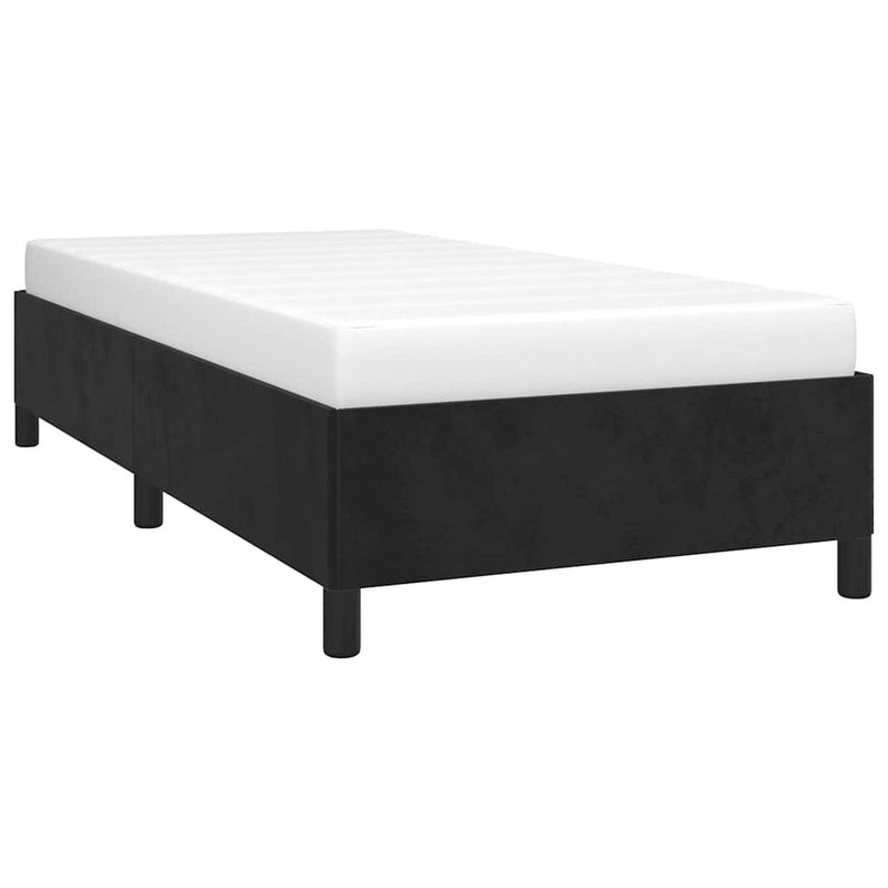 Bed Frame without Mattress Black King Single Size Velvet