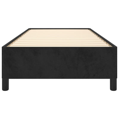 Bed Frame without Mattress Black King Single Size Velvet