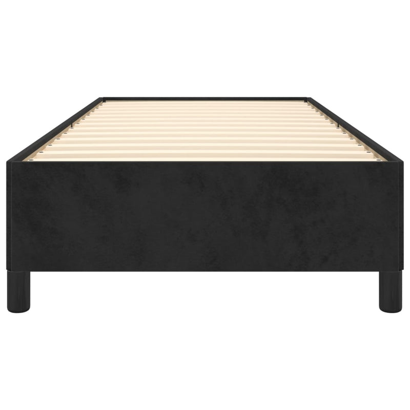 Bed Frame without Mattress Black King Single Size Velvet