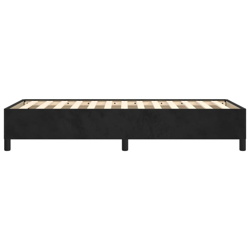 Bed Frame without Mattress Black King Single Size Velvet