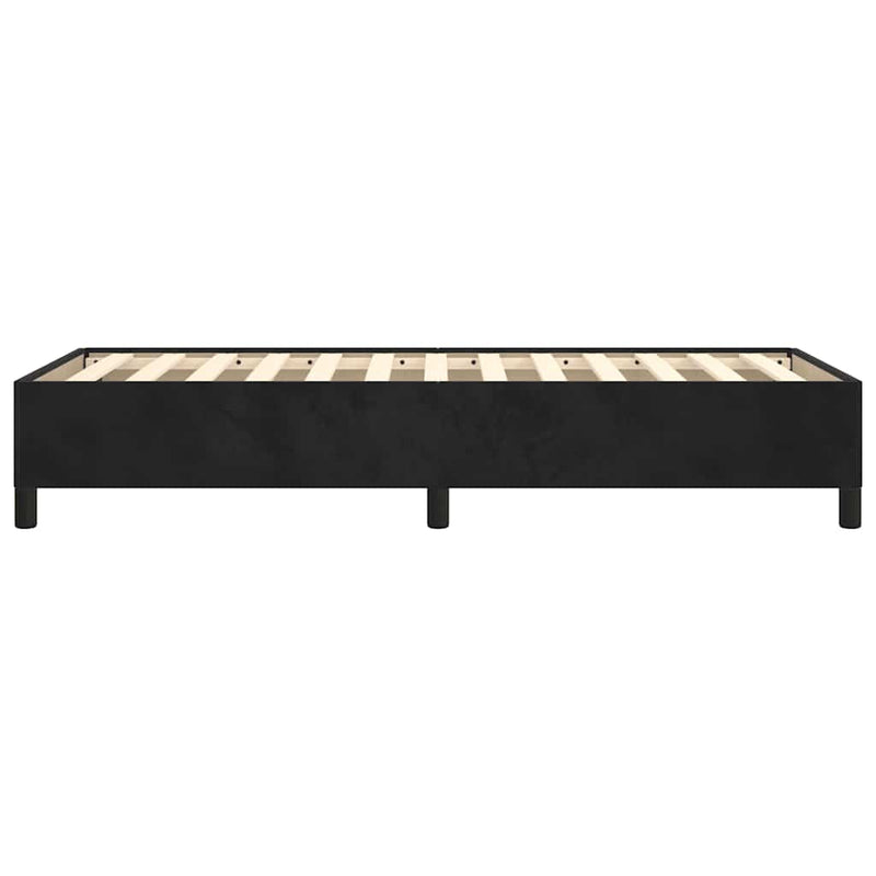 Bed Frame without Mattress Black King Single Size Velvet