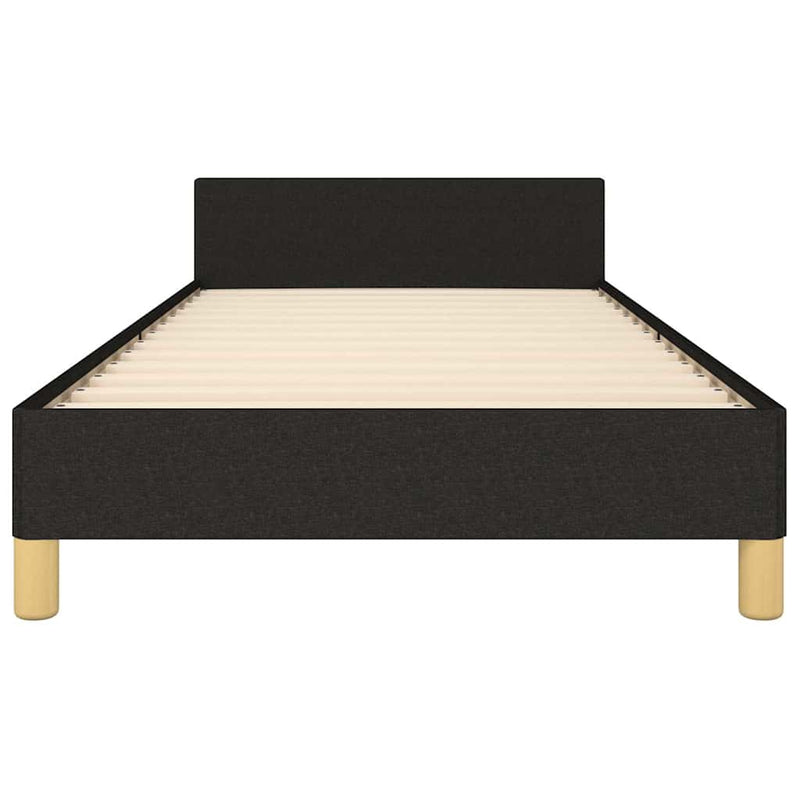 Bed Frame without Mattress Black King Single Size Fabric