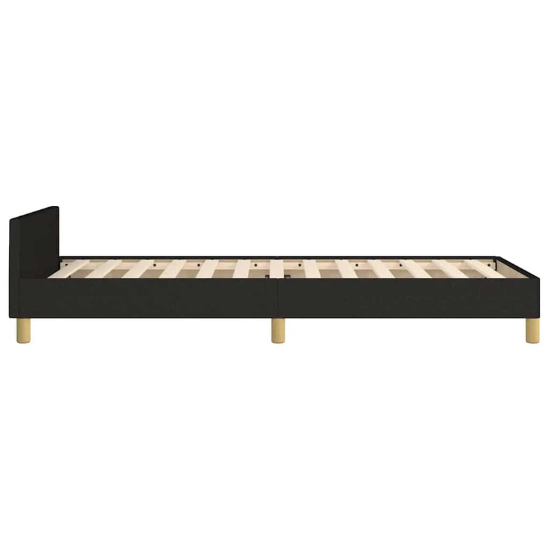 Bed Frame without Mattress Black King Single Size Fabric