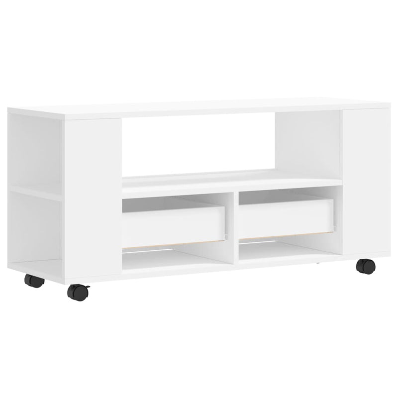 TV Cabinet White 102x34.5x43 cm Engineered Wood