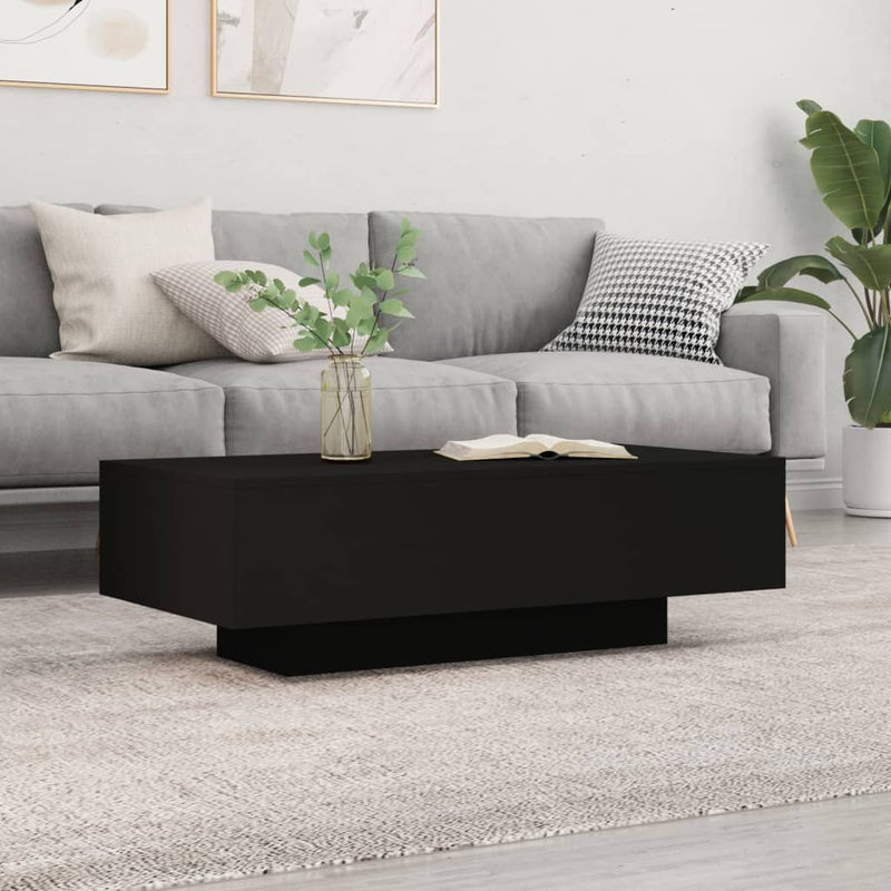 Coffee Table Black 100x49.5x31 cm Engineered Wood