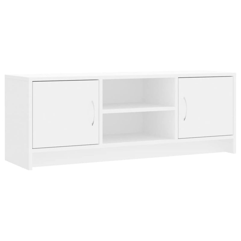 TV Cabinet White 102x30x37.5 cm Engineered Wood