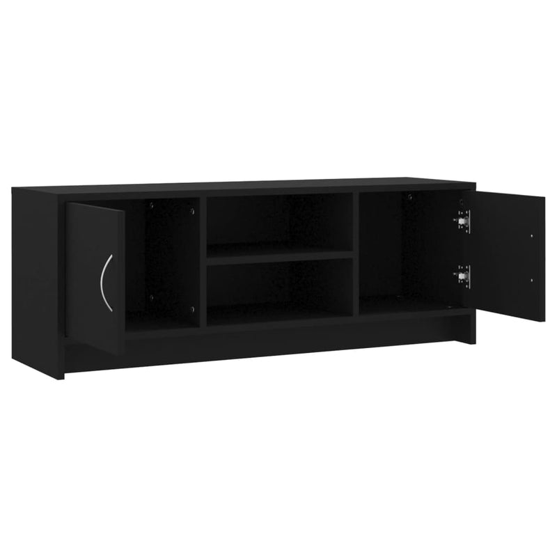 TV Cabinet Black 102x30x37.5 cm Engineered Wood