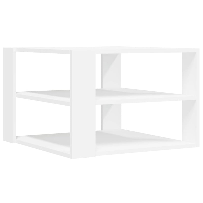 Coffee Table White 59.5x59.5x40 cm Engineered Wood