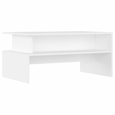 Coffee Table White 90x55x42.5 cm Engineered Wood