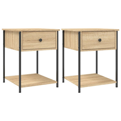 Bedside Tables 2 pcs Sonoma Oak 44x45x58 cm Engineered Wood