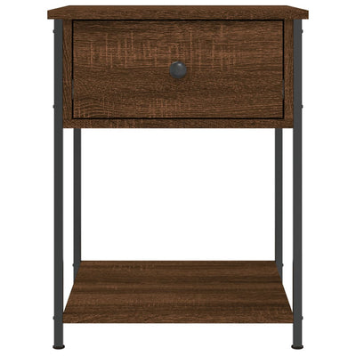 Bedside Table Brown Oak 44x45x58 cm Engineered Wood