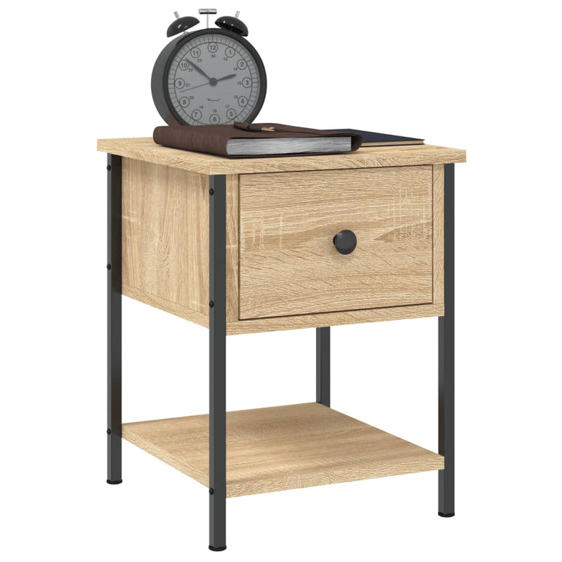 Bedside Table Sonoma Oak 34x35.5x45 cm Engineered Wood