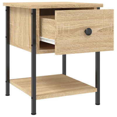 Bedside Table Sonoma Oak 34x35.5x45 cm Engineered Wood