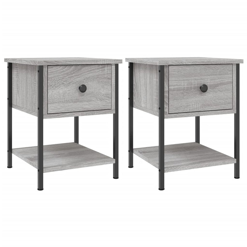 Bedside Tables 2 pcs Grey Sonoma 34x35.5x45 cm Engineered Wood