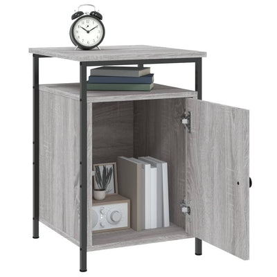 Bedside Cabinet Grey Sonoma 40x42x60 cm Engineered Wood