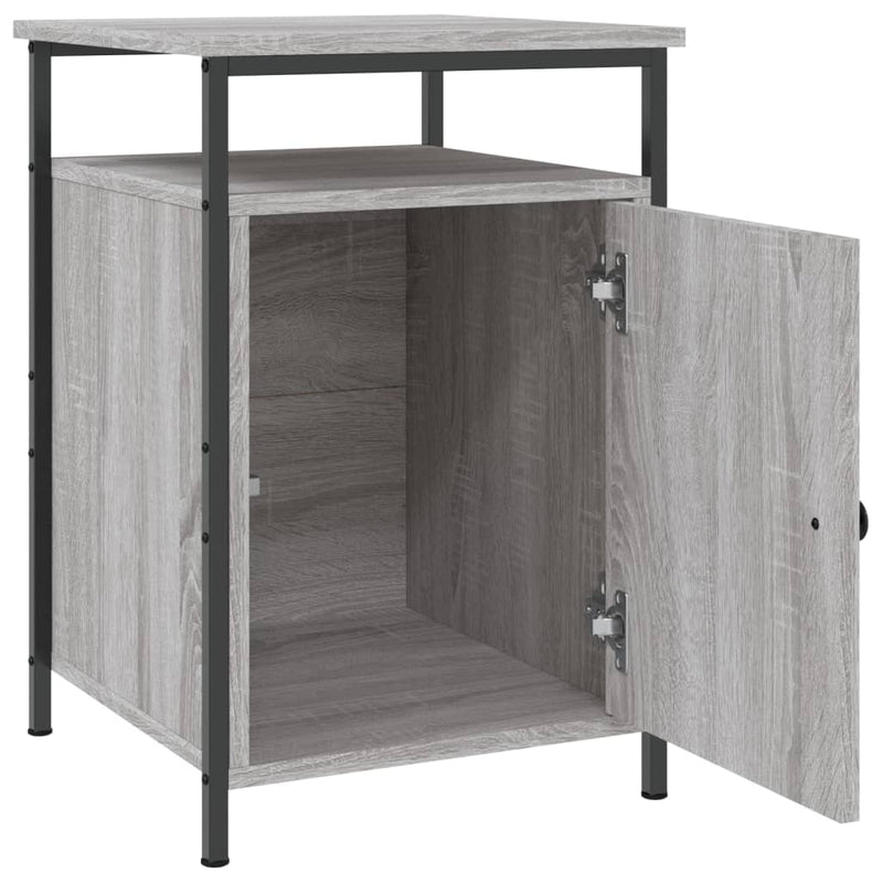 Bedside Cabinet Grey Sonoma 40x42x60 cm Engineered Wood