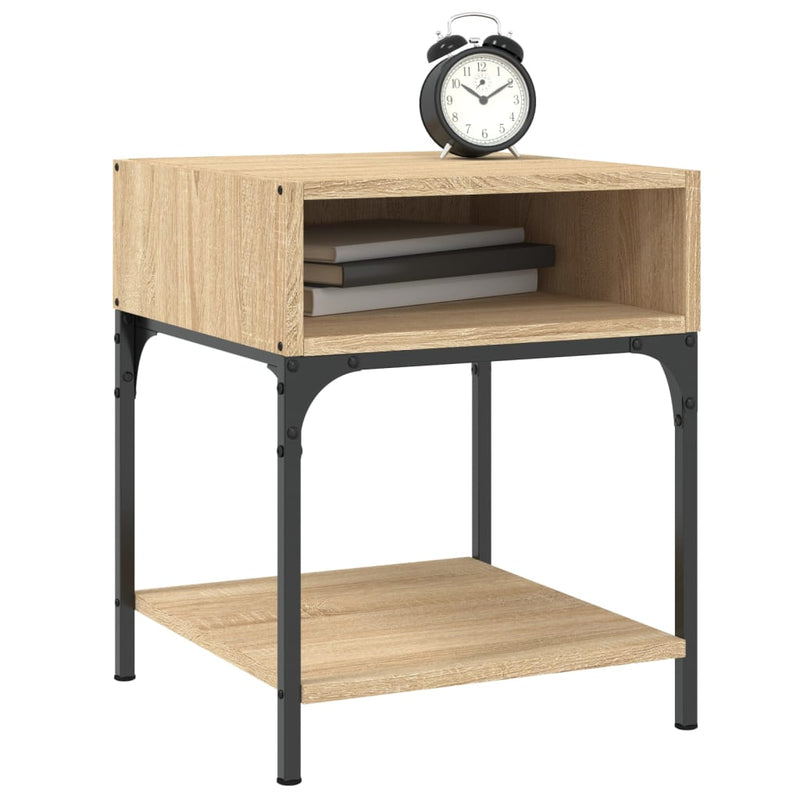 Bedside Table Sonoma Oak 40x41x50 cm Engineered Wood