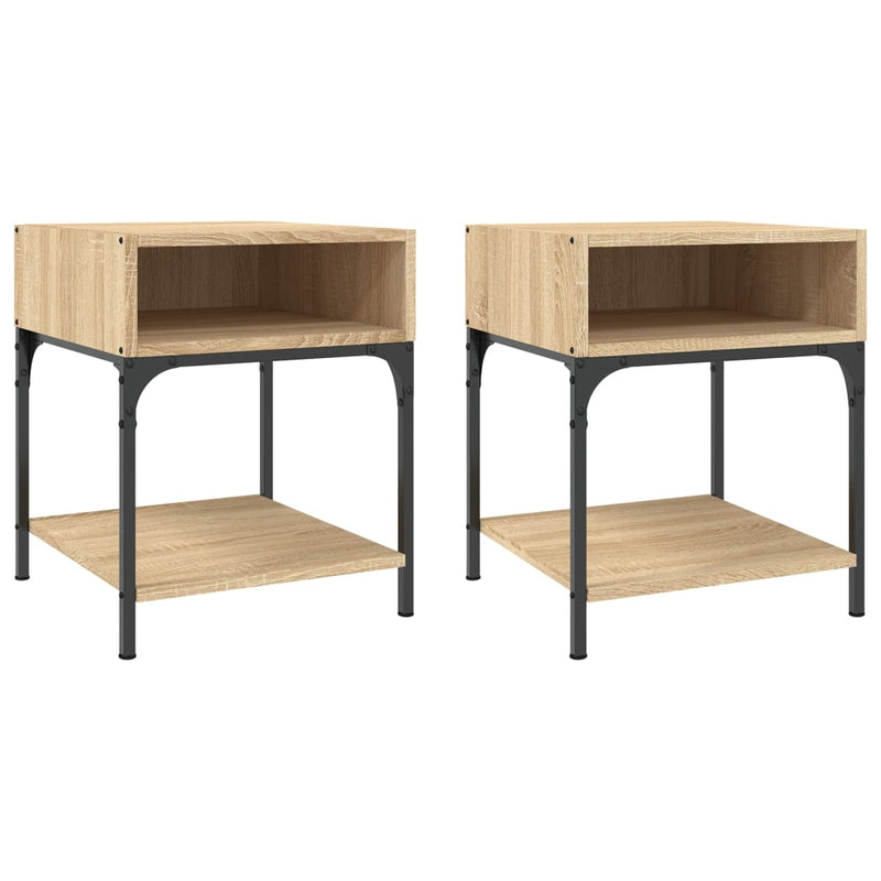 Bedside Tables 2 pcs Sonoma Oak 40x41x50 cm Engineered Wood