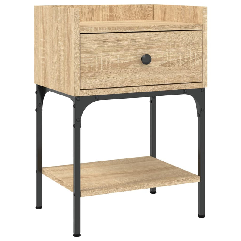 Bedside Table Sonoma Oak 40.5x31x60 cm Engineered Wood