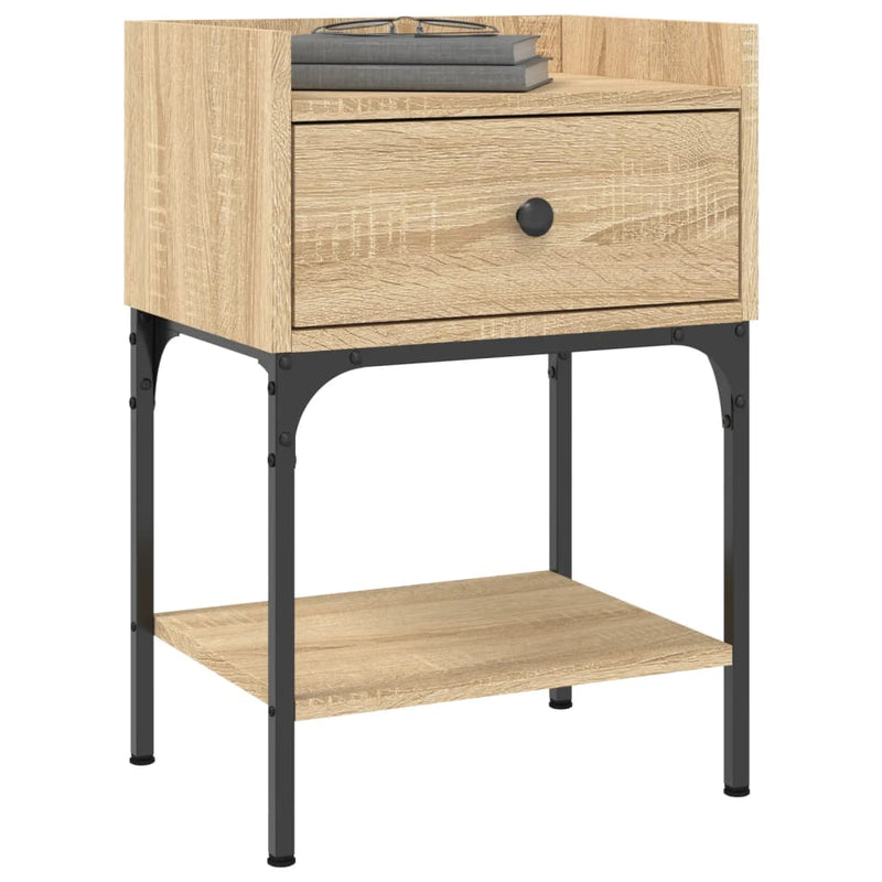 Bedside Table Sonoma Oak 40.5x31x60 cm Engineered Wood